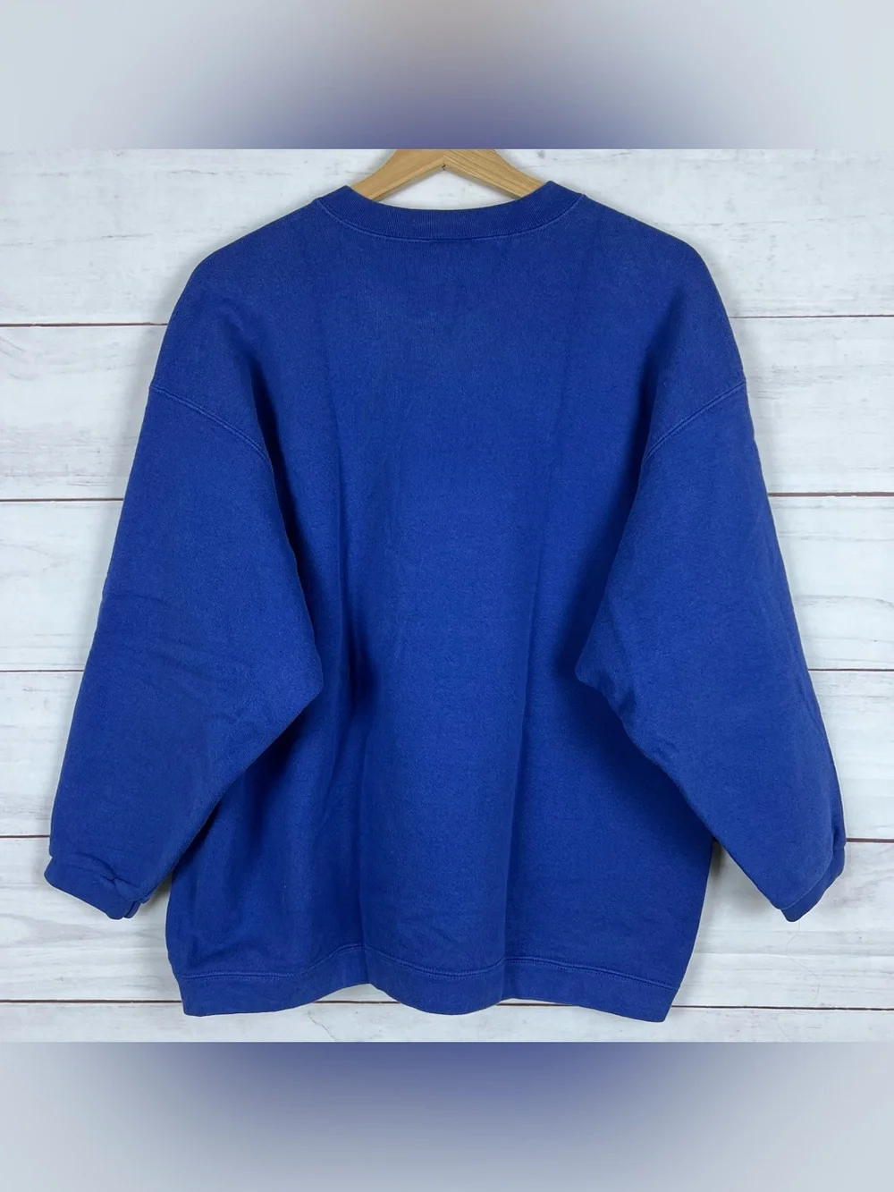 Vintage Nike Sweatshirt Youth Small (4-6) Crewneck Swoosh Pullover 90s USA Blue